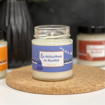Аромасвіча новорічна "БЛАКИТНА СОСНА" 120g 234239-5 фото